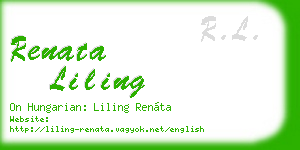 renata liling business card